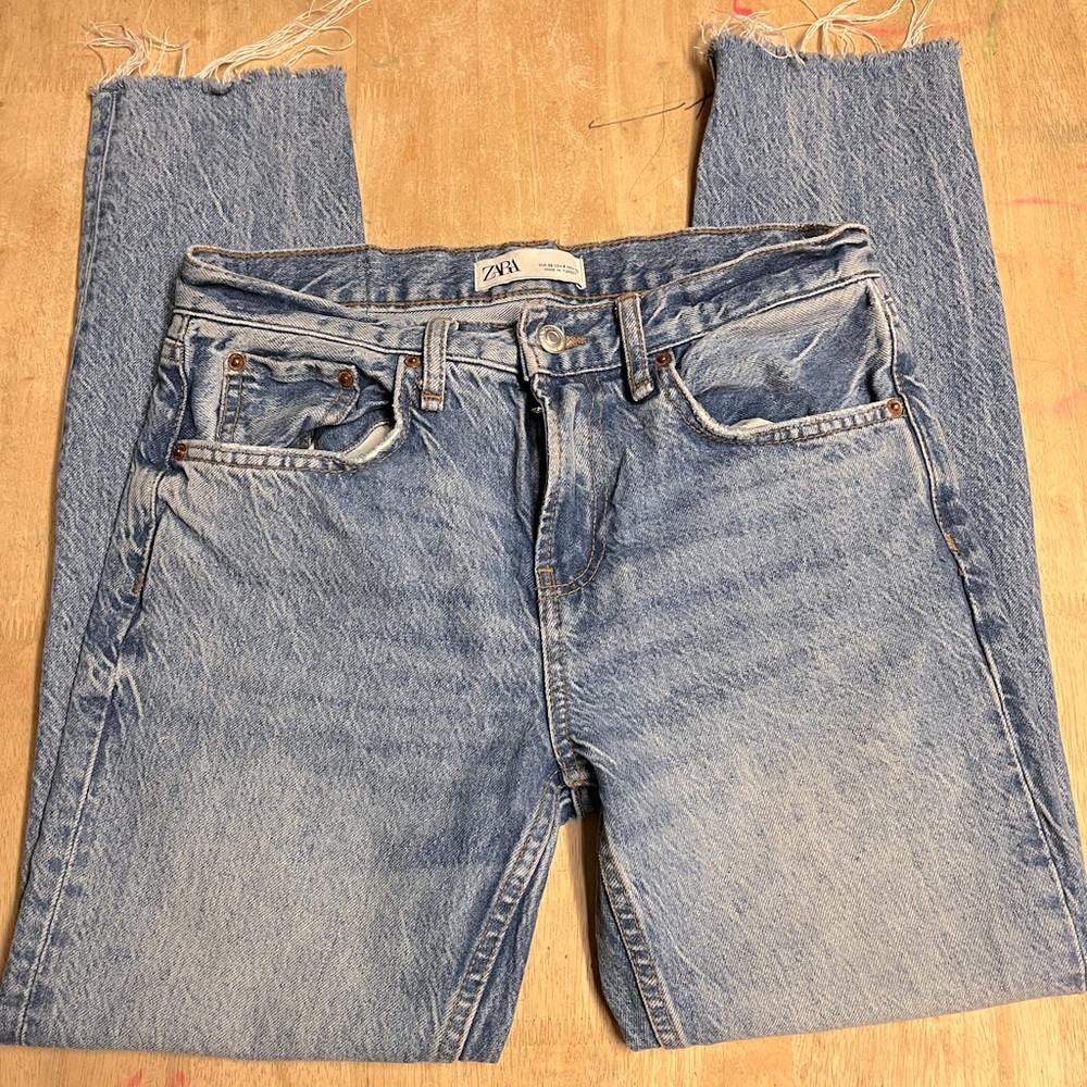 Zara jeans. The cigarette in sunset blue size 4